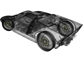 Ford GT40 3D Model