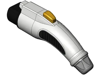 EV charger type 2 plug(female), 3D CAD Model Library