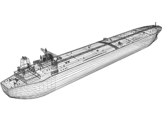 Oil Boat 3D Model