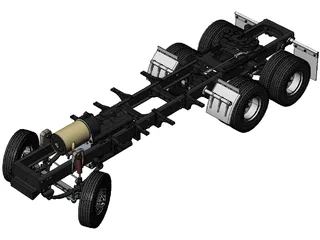 King Hauler Truck Chassis 3D Model