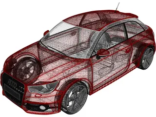 Audi A1 (2010) 3D Model