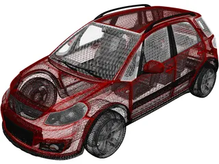 Suzuki SX4 (2010) 3D Model