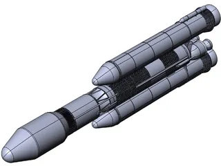 GSLV Mk III 3D Model