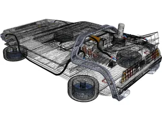 DeLorean DMC-12 3D Model