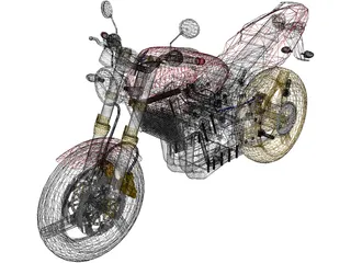 Honda Hornet CBF600 3D Model