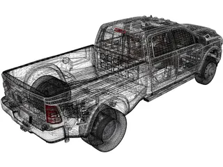 Dodge RAM 3500HD Limited (2020) 3D Model