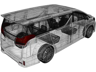 Toyota Alphard (2016) 3D Model