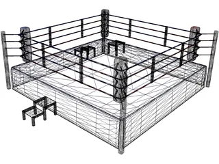 Boxing Ring 3D Model