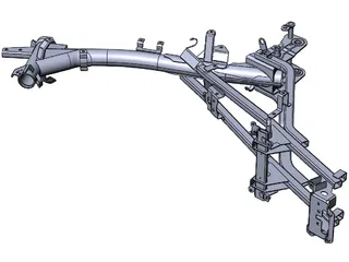 Chassis Motorcycle 3D Model