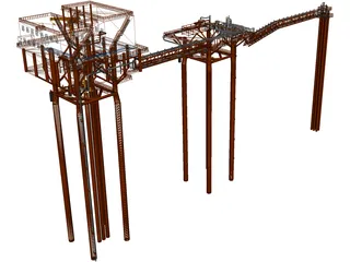 Oil Platform 3D Model