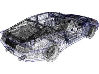 Renault Alpine (1990) 3D Model