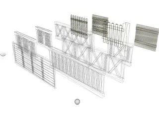 Fences Collection 3D Model