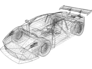 Lamborghini Gallardo GT3 Cup 3D Model