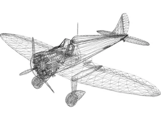 Mitsubishi A5M Claude 3D Model