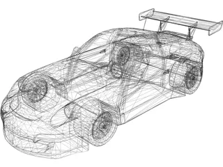 Porsche 911 997 GT3 Cup 3D Model