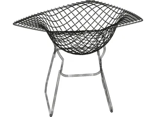 Bertoia Diamond Lounge Chair 3D Model
