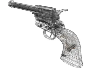 Colt 45 Peacemaker (1873) 3D Model