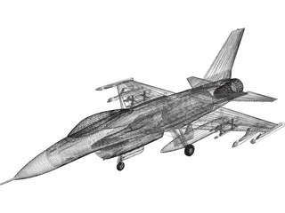 F-16 Falcon 3D Model