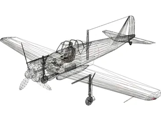 Mitsubishi A6M Zero 3D Model