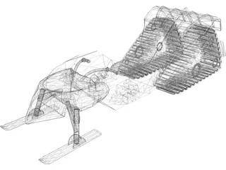 Snowmobile Concept 3D Model