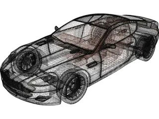 Aston Martin DB9 3D Model