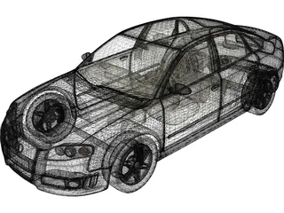 Audi RS4 3D Model