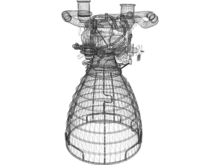 Space Shuttle Main Engine 3D Model