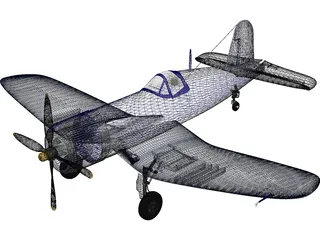 F4U Corsair 3D Model