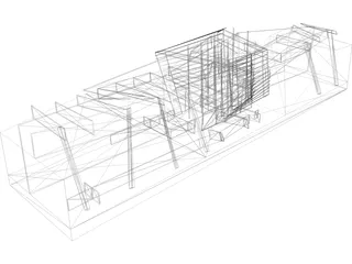 Organic Building Design 3D Model