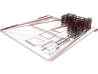 Apartment Buildings 3D Model