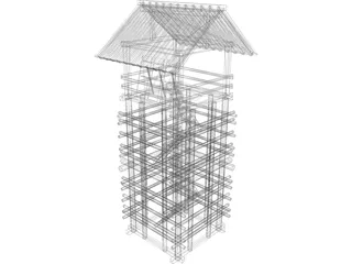 Lookout Seirou Tower 3D Model