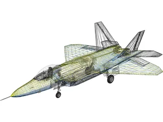 F/A-22 Raptor 3D Model