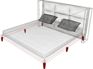 Mura Design Bed 3D Model