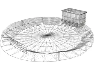 Cricket Ground 3D Model