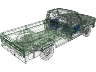 Ford F100 (1970) 3D Model