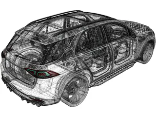 Mercedes-Benz GLE63 AMG (2019) 3D Model