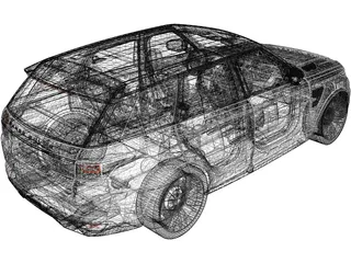 Range Rover Sport SVR 3D Model