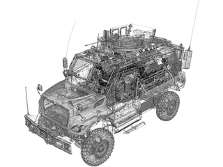 International MaxxPro 3D Model