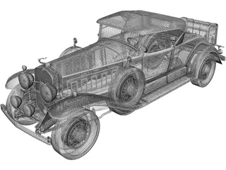 Cadillac V16 Roadster (1930) 3D Model