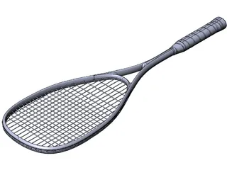 Squash Racket Dunlop 3D Model