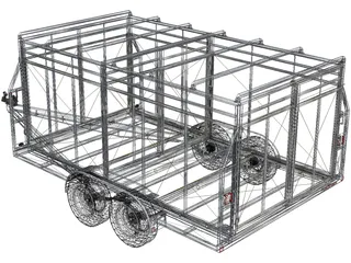 Stock Trailer 3D Model