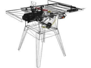 Table Saw 3D Model