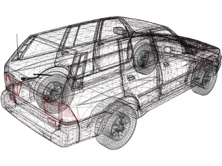 Daewoo Musso 3D Model