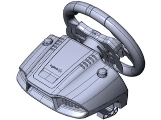Gaming Wheel Logitech 3D Model