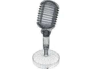 Shure 55 Microphone 3D Model