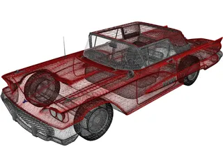 Ford Thunderbird (1958) 3D Model