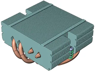 Noctua NH-L9X65 CPU Cooler 3D Model