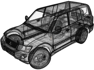 Mitsubishi Pajero 5-Doors (2005) 3D Model