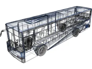 Daewoo Korea Bus 3D Model