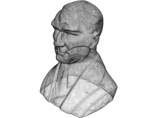 Ataturk Bust 3D Model